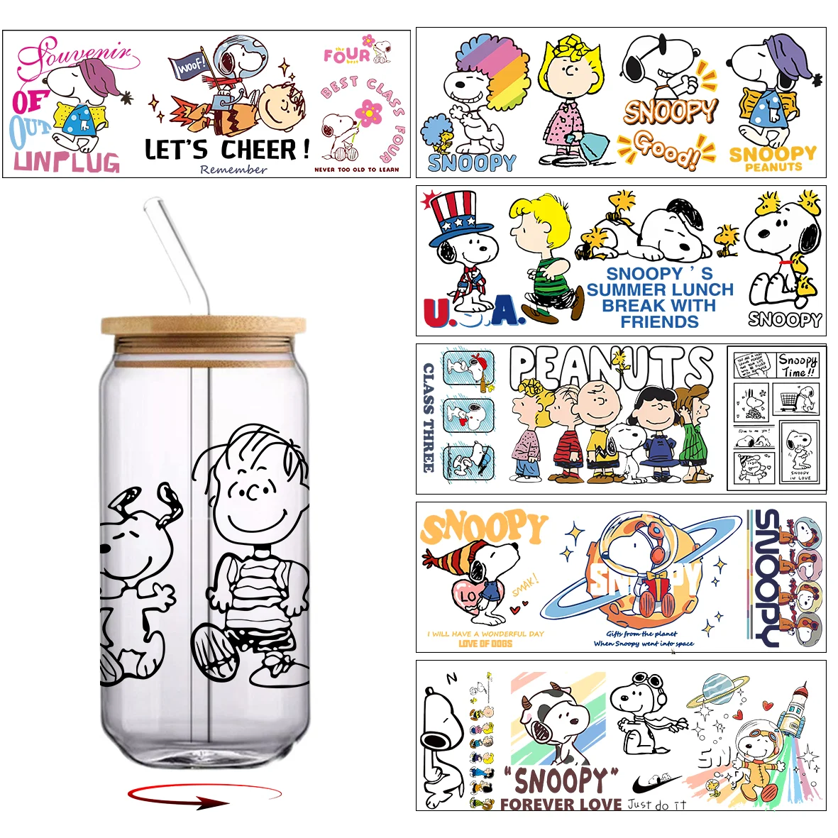 30*10cm Snoopy Series UV DTF C - Rdta Tank Glass recension och pris