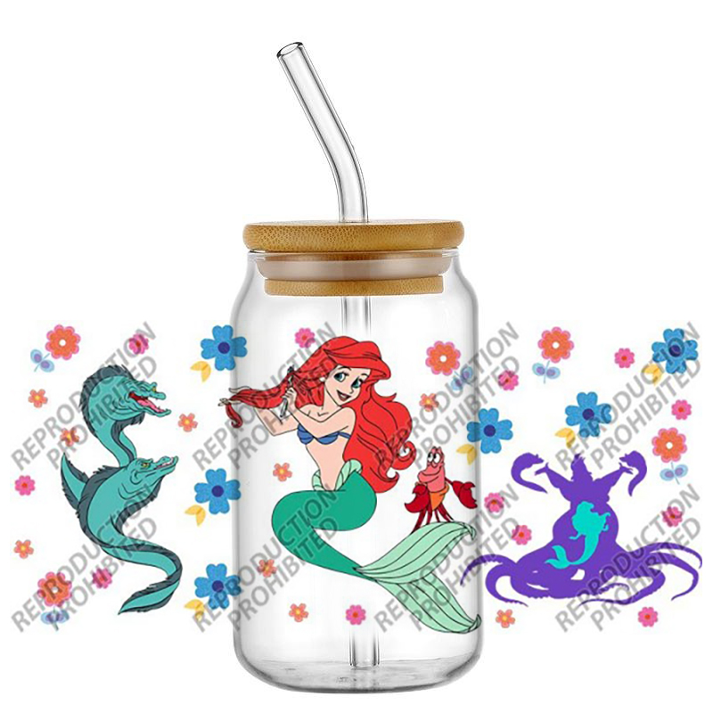 Popular Retro Cartoon Mermaid  - Rdta Tank Glass recension och pris