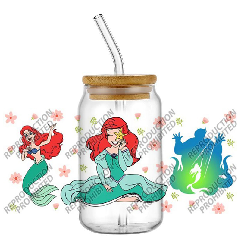 Popular Retro Cartoon Mermaid  - Rdta Tank Glass recension och pris