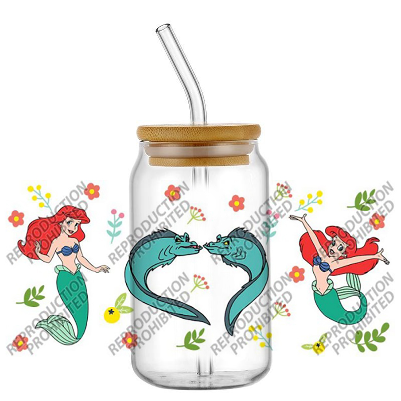 Popular Retro Cartoon Mermaid  - Rdta Tank Glass recension och pris
